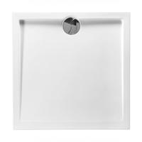 Douchebak Allibert Slim Laag Vierkant 80x80x4cm Polybeton Wit - thumbnail