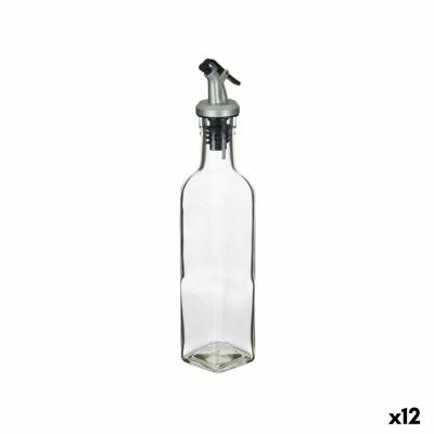 Flesje Vivalto Transparant Glas Siliconen Staal Polypropyleen Plastic 250 ml 5 x 24,5 x 5 cm (12 Stuks)