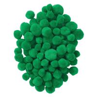 Colorations - pom poms groen, 100st. - thumbnail