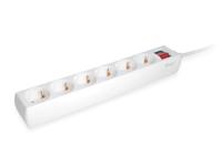 Equip 245552 6-outlet power strip with switch, 6x ac outlet(s) indoor, type f, 1.5 mm², 1.5 m - thumbnail