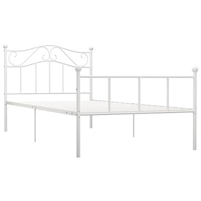Bedframe metaal wit 90x200 cm