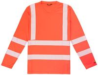 Blåkläder UV-T-Shirt lange mouw High-Vis 33851013 | High-Vis Rood | Maat L - 7330509524091 - thumbnail