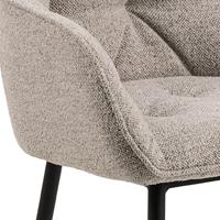 Sohome Eetkamerstoel 'Milly' Bouclé, kleur Beige - thumbnail