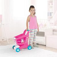 Dolu eenhoorn winkelwagen roze - thumbnail