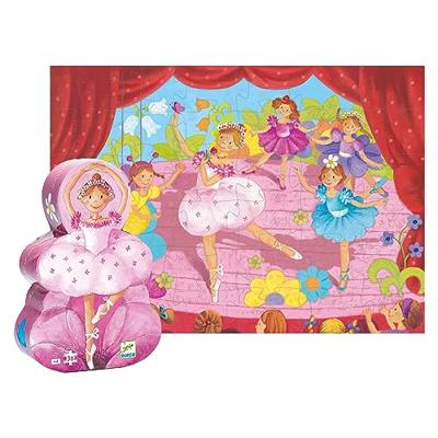 Puzzel De ballerina met bloem 36 stuks DJECO multi-gekleurd Puzzel De ballerina met bloem 36 stuks DJECO multi-gekleurd