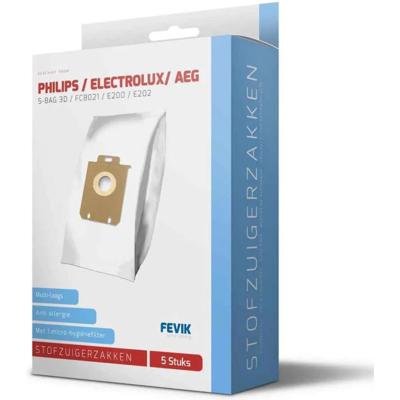 Fevik Stofzuigerzakken Philips/AEG SBag 5 Stuks Fevik Stofzuigerzakken Philips/AEG SBag 5 Stuks
