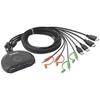 SpeaKa Professional SP-KVM-210 KVM-switch 2 poorten HDMI Toetsenbord 4096 x 2160 Pixel - thumbnail