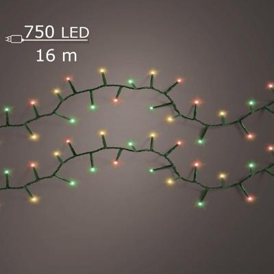 LED compact twinkel lights 750 klassiek multi colour lampjes