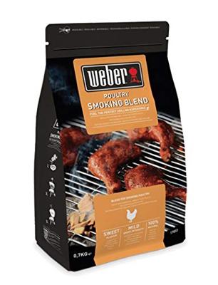 Weber houtsnippers smoking poultry