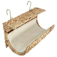 VidaXL Kattenbed met kussen 37x20x20 cm waterhyacint - thumbnail