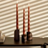 Ethnicraft Kaarshouder 'PI' Mahoniehout, Set van 3 stuks, kleur Donkerbruin - thumbnail