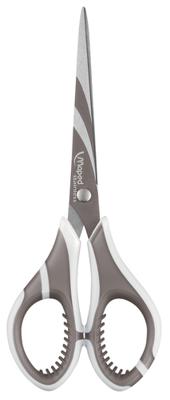 Maped schaar Zenoa fit, ft 17 cm, rechts, ronde punt, RVS, blauw, blister van 1 stuk
