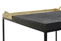 Bijzettafel DKD Home Decor 61 x 61 x 49 cm Zwart Gouden Staal Aluminium - thumbnail