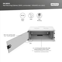 Digitus DN-38010 rack 4U Wandrek Grijs - thumbnail