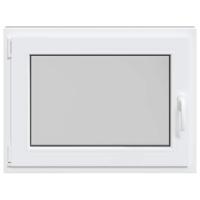 Kelderraam "RISOR" 90x70 cm draai-kiep DIN links wit - thumbnail