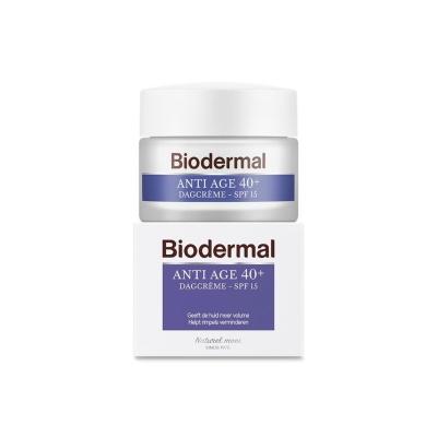Biodermal Anti Age 40+ Dagcrème met hyaluronzuur en vitamine C - met SPF15
