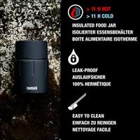 SIGG Gemstone Food Jar Obsidiaan (0,75 l), geïsoleerde voedselcontainer voor kantoor, school en outdoor, thermohouder van hoogwaardig 18/8 roestvrij staal - thumbnail