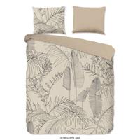 Good Morning Dekbedovertrek "bladeren" - Zand - (200x200/220 cm) - Katoen - thumbnail