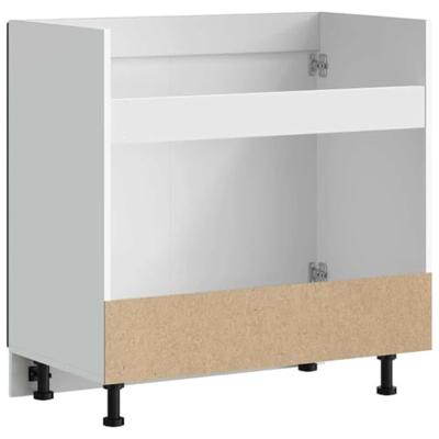 Spoelbakonderkast Kalmar 80x46x81,5 cm bewerkt hout zwart Spoelbakonderkast Kalmar 80x46x81,5 cm bewerkt hout zwart