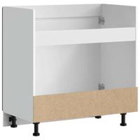 Spoelbakonderkast Kalmar 80x46x81,5 cm bewerkt hout zwart - thumbnail