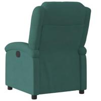 Fauteuil verstelbaar fluweel donkergroen - thumbnail