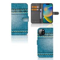 iPhone 14 Plus | Wallet Case | met Pasjes | Jeans - thumbnail