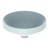 Geberit VariForm opbouwwastafel rond 40 cm zonder overloop KeraTect, wit - thumbnail
