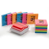 Post-it Super Sticky Z-notes dispenser Pro Color wit, voor ft 76 x 76 mm, inclusief 12 blokken van 90 vel - thumbnail