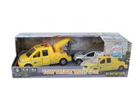 Kids Globe afsleepwagen m/auto licht geluid die cast pull back 26 cm - thumbnail