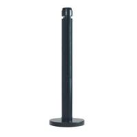 Asbak rubbermaid smokers pole vrijstaand zwart - thumbnail