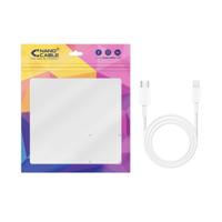 NANOCABLE 10.10.0600 Lightning op USB-C, wit, 50 cm - thumbnail