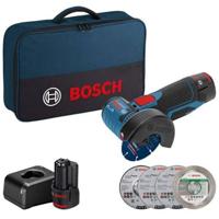 Bosch Blauw GWS 12V-76 | Haakse Accuslijpmachine | 12V | 2.0Ah Li-Ion - 06019F200C - thumbnail