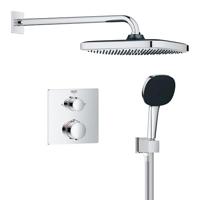 Grohe Precision inbouw regendoucheset Comfort 250 met 3 straalsoorten chroom vierkant - thumbnail