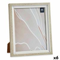 Fotolijsten Gift Decor Wit Beige Glas Kristal polyestyreen Plastic (6 Stuks) - thumbnail