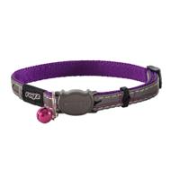 Rogz Catz NightCat halsband, paars - thumbnail