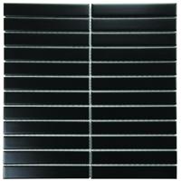 Mozaiek Tegel Sevilla 29,6x30 cm Finger Mat Zwart The Mosaic Factory - thumbnail