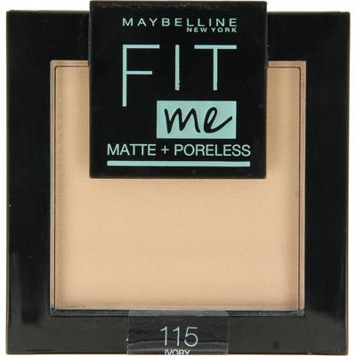 Maybelline Fit Me matte & poreless powder 115 ivory 1 Stuks