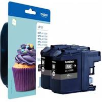 LC123BK - 2 - hoog rendement - zwart - origineel - blister met akoestisch  elektromagnetisch alarm - inktcartridge - thumbnail