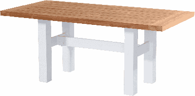 Hartman Tuintafel 'Sophie Yasmani' Teakhout, 180 x 95cm, kleur Naturel/Wit
