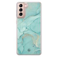 Samsung Galaxy S21 Plus hybride hoesje - Touch of mint - thumbnail