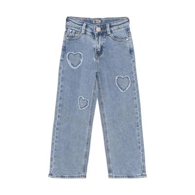 Daily7 Zomer broek meisjes - medium blauw - 2300 wide fit used