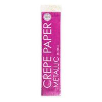 Globos Metallic crepepapier roze, 50x150cm - thumbnail