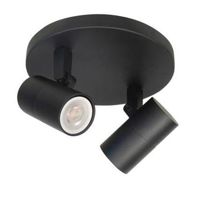 Highlight Zwarte opbouwspotPiccolo 2-lichts - S7441.01