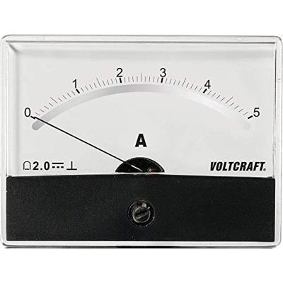 VOLTCRAFT AM-86X65/5A/DC AM-86X65/5A/DC Inbouwmeter AM-86X65/5 A/DC Draaispoel