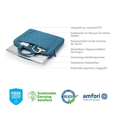Dicota Eco Slim Case BASE notebooktas 35,8 cm (14.1 ) Blauw