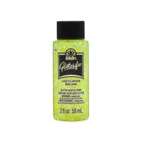 FolkArt • glitterific acrylic paint neon yellow 59ml - thumbnail