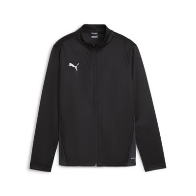 PUMA teamGOAL Trainingsjack Kids Zwart Wit Grijs PUMA teamGOAL Trainingsjack Kids Zwart Wit Grijs
