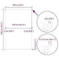 Doucherolgordijn 160x240 cm stofbreedte 156 cm - thumbnail