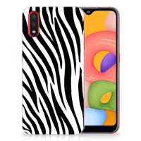 Samsung Galaxy A01 | TPU Hoesje | Zebra - thumbnail