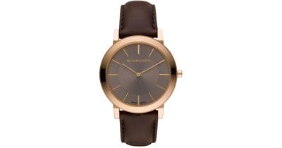 Horlogeband Burberry BU2354 Leder Donkerbruin 20mm Horlogeband Burberry BU2354 Leder Donkerbruin 20mm